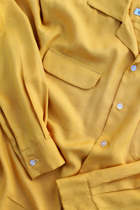 Ochre Cuban collar shirt