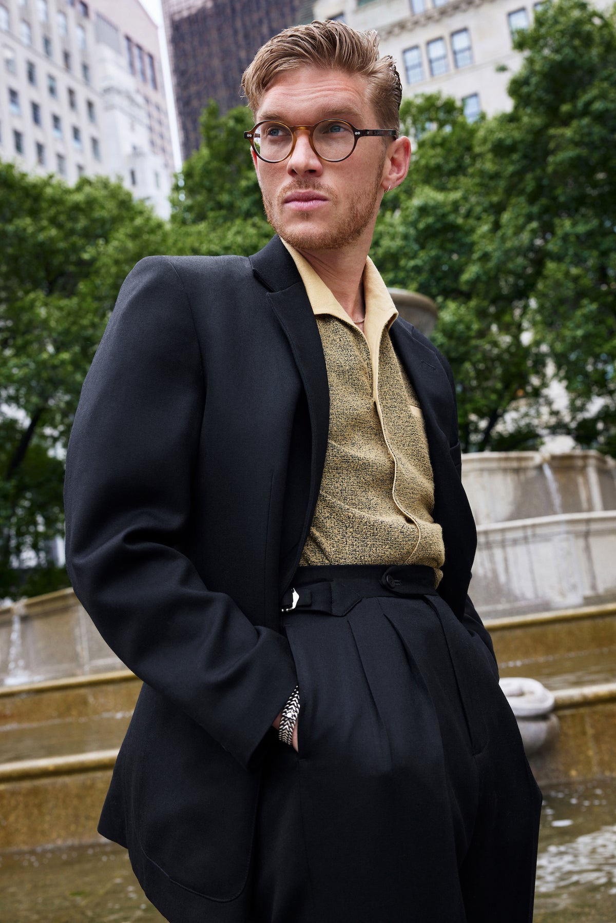 FABRIC OPTION - BLACK BRITISH WOOL 