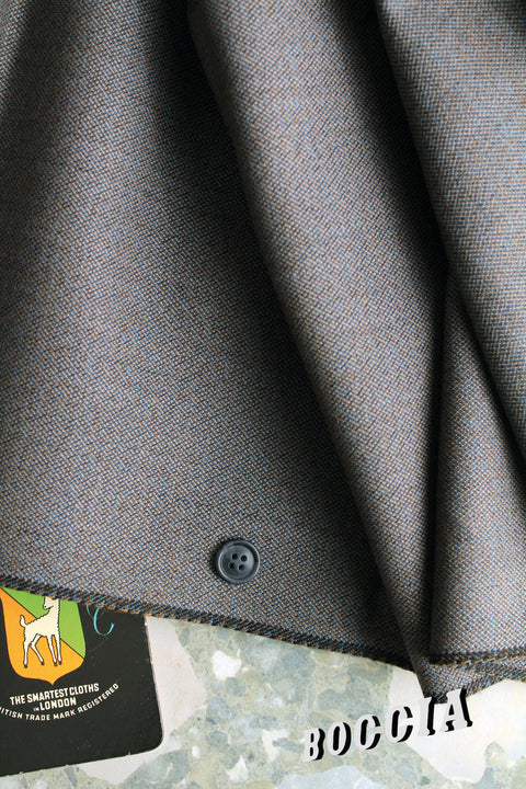 Grey with black/blue/brown toned wool - TT024